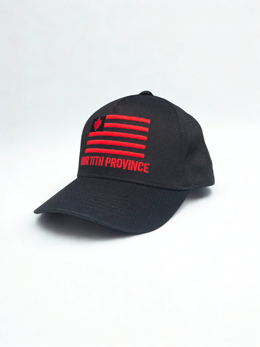 Rogue North - “11th Province” Canadian Hat (Black) | 100% Cotton | Embroidered
